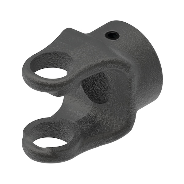 Round Bore Implement Yoke (w/ Keyway & Set Screw) 3" x3" x5"